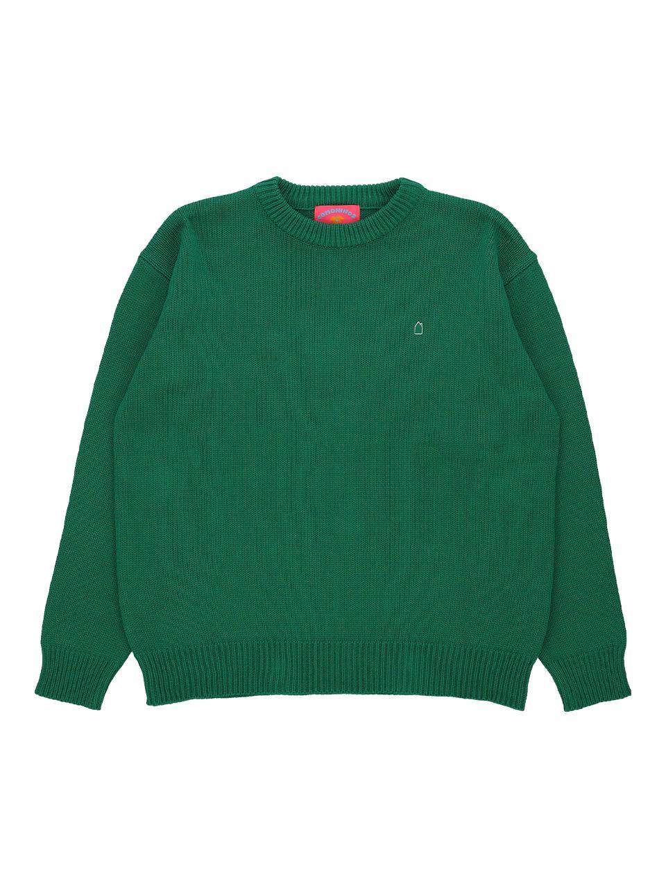 BASIC KNIT PULLOVER [GREEN]