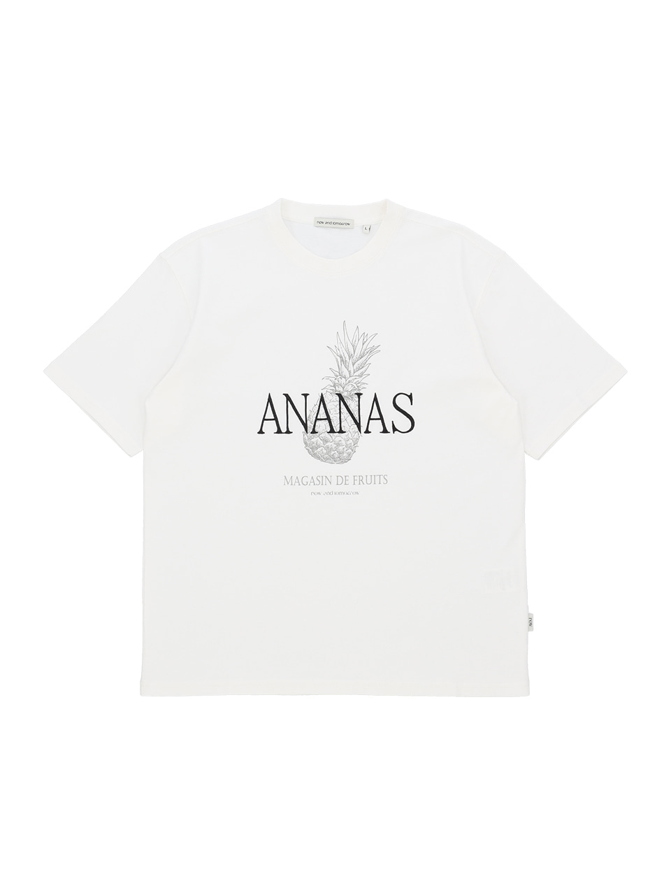 ANANAS HALF T-SHIRTS [WHITE]