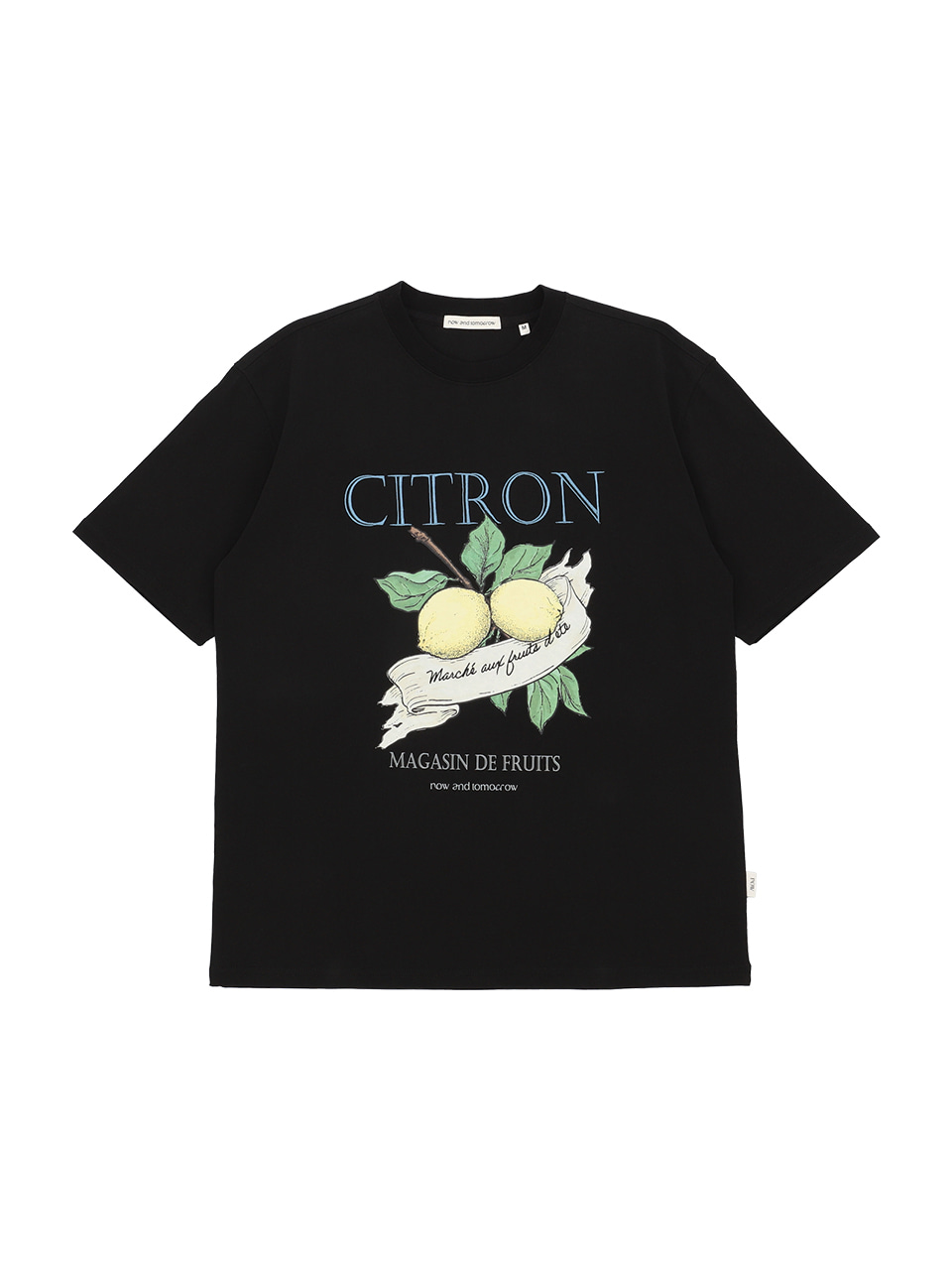 CITRON HALF T-SHIRTS [BLACK]