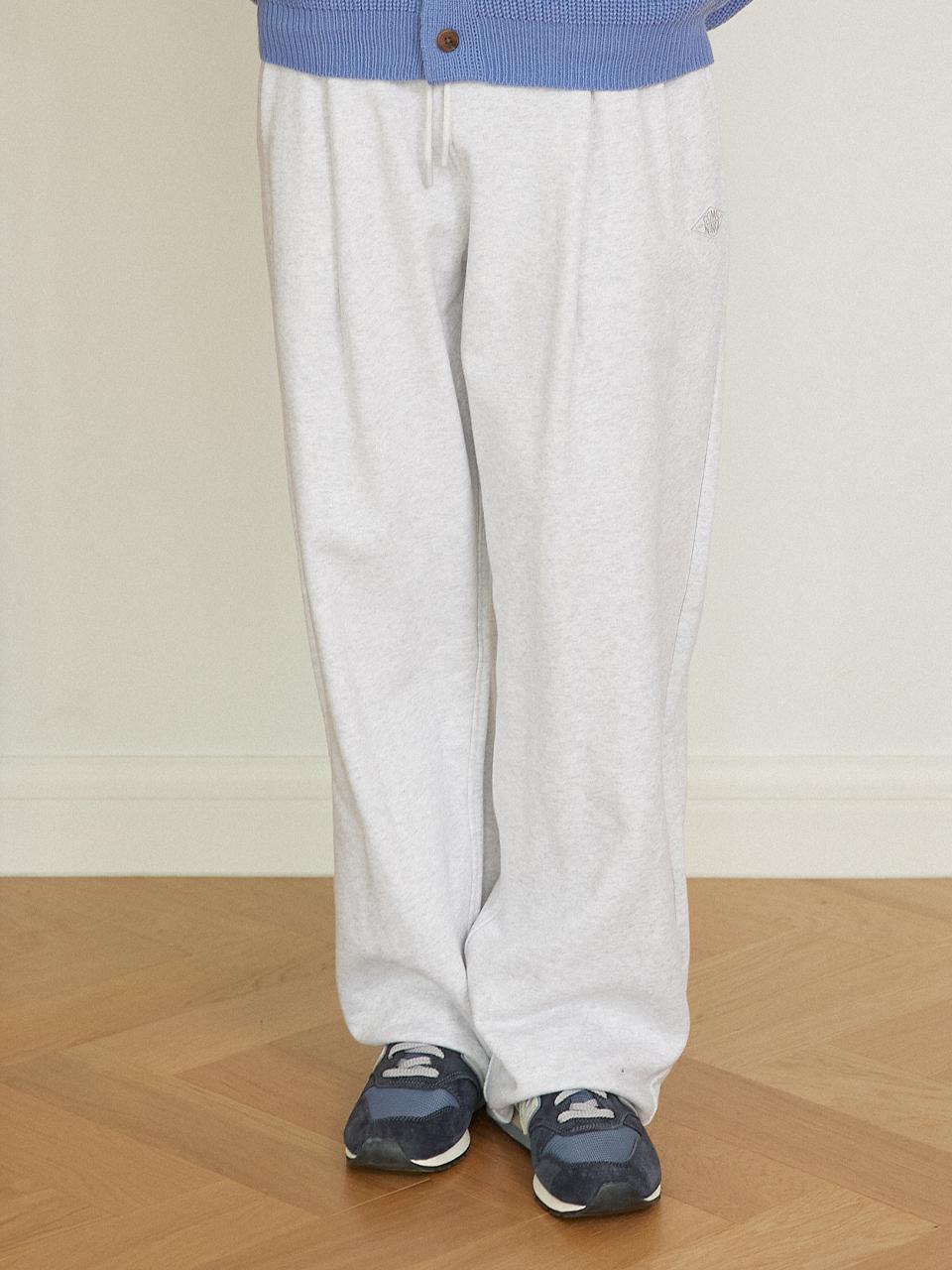 WIDE ONE TUCK SWEATPANTS [4 COLOR]